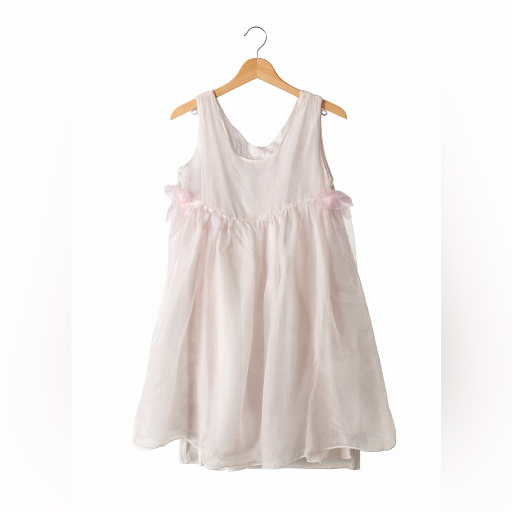 Annie’s Boutique Pink Gauze Dress 4T Whimsical Cottagecore Party Flower Girl